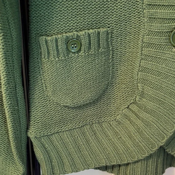 Once & Again Women's Green Knit Cardigan - Picture 3 of 4